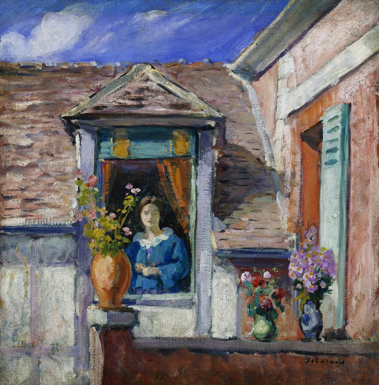 Žena u okna; Femme a la Fenetre, od Henri Lebasque