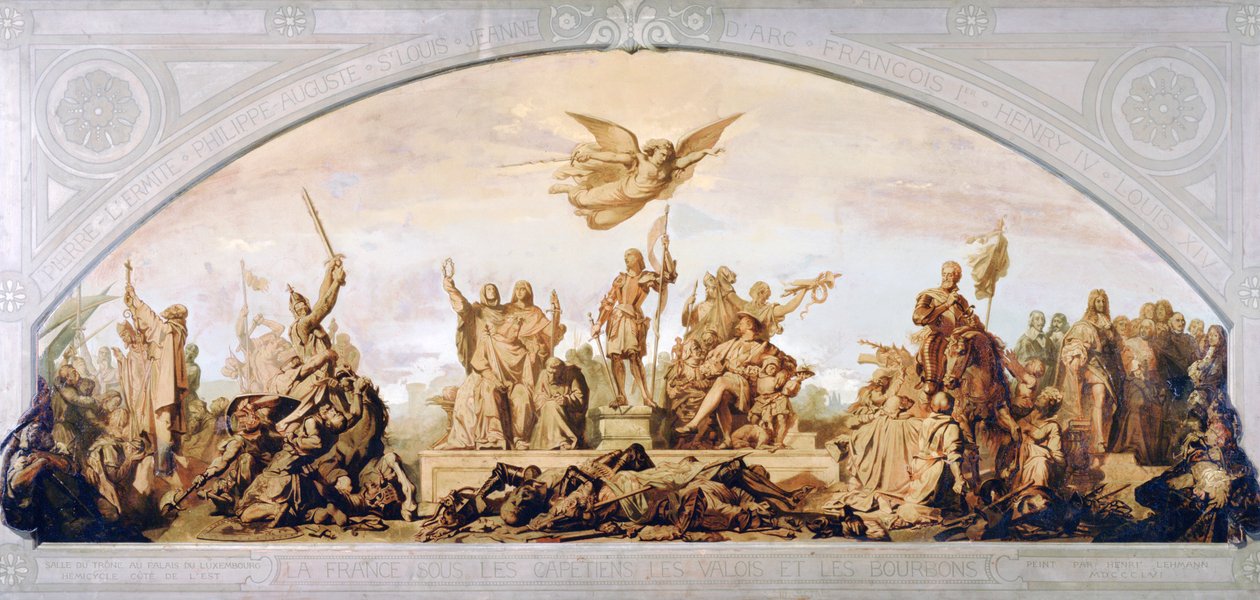 Francie za Capetienů, Valois a Bourbonů, 1856 od Henri Lehmann