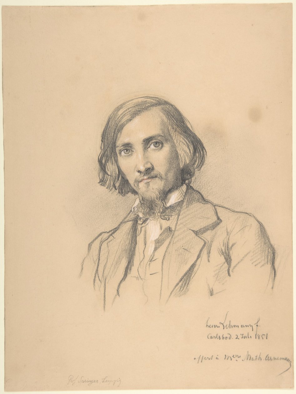 Portrét Antona Heinricha Springera (1825-1895) od Henri Lehmann