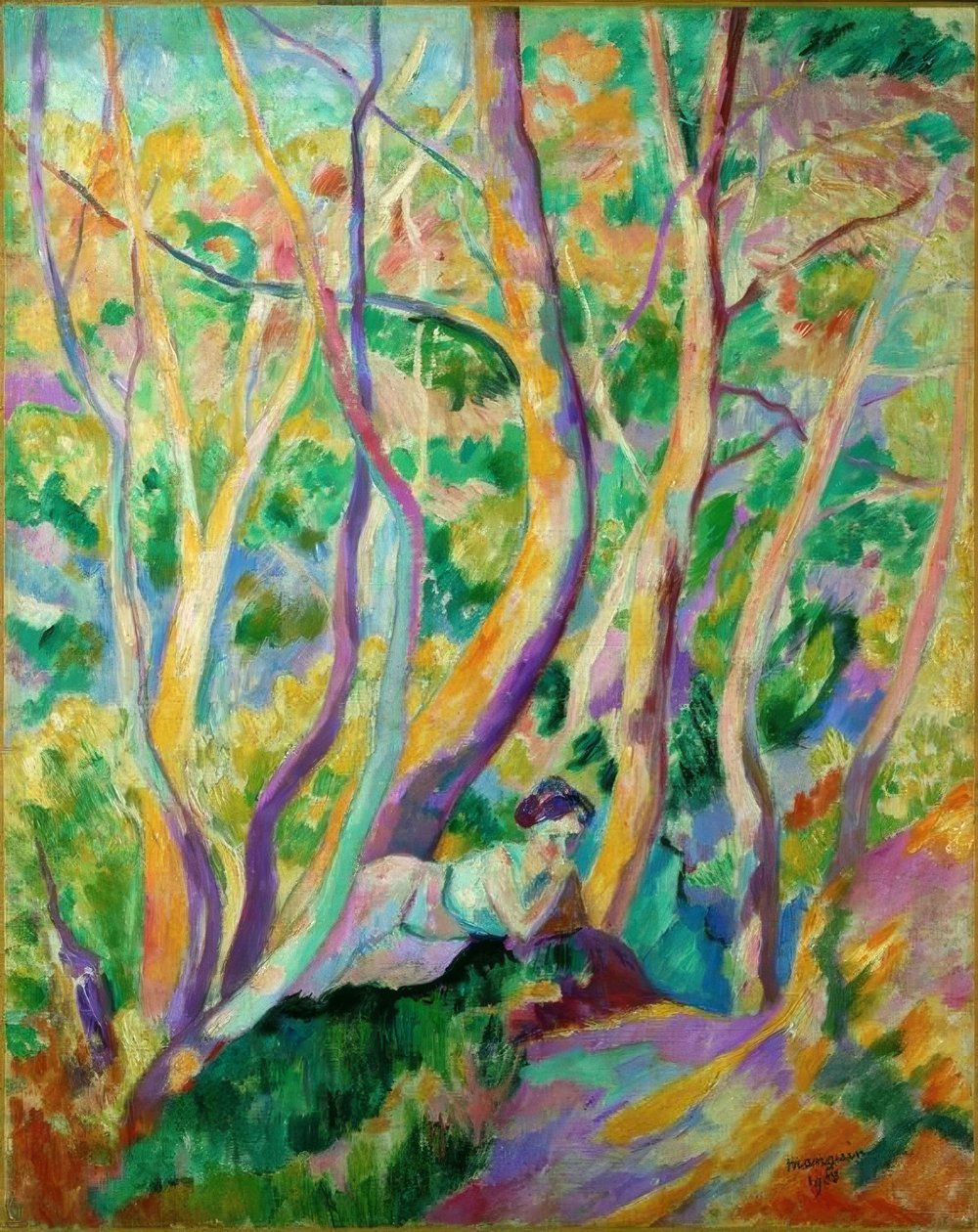Žena v lese od Henri Manguin