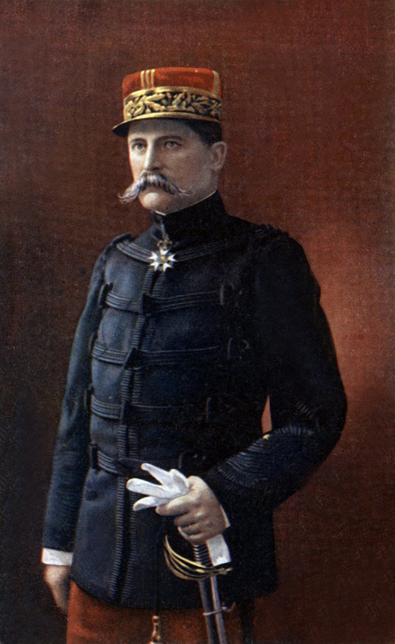 Generál Auguste Hirschauer, generál během 1. světové války, foto Henri Manuel od Henri Manuel