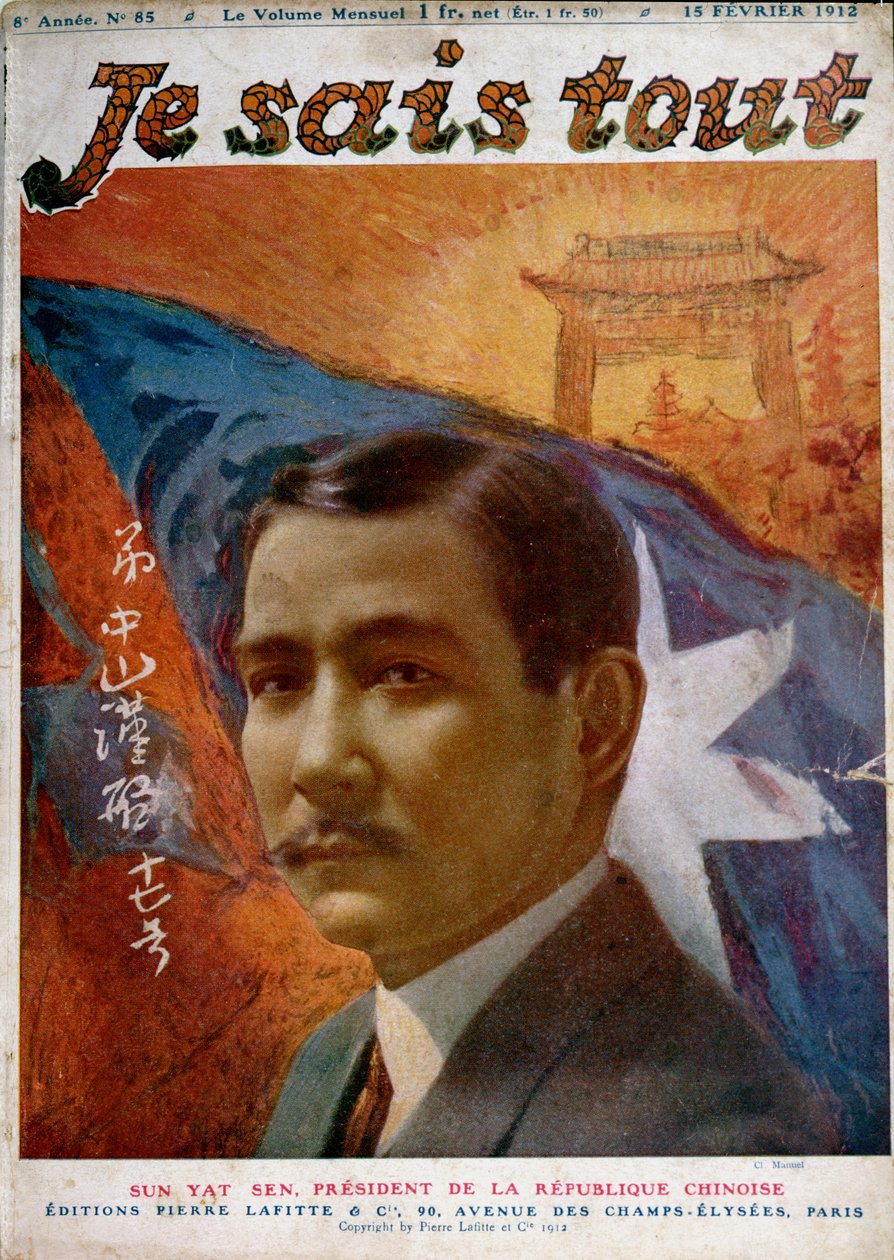 Portrét Dr. Sun Yat-Sen (1866-1925) (foto Manuel), přední strana obálky 