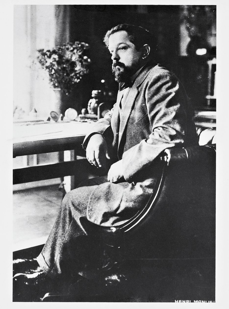 Portrét francouzského skladatele a klavíristy Clauda Debussyho (Saint-Germain-en-Laye od Henri Manuel