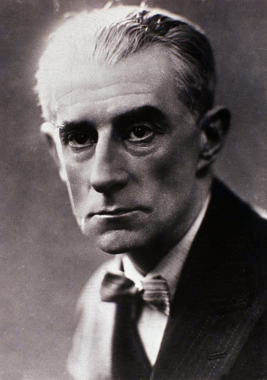 Portrét Maurice Ravela (čb fotografie) od Henri Manuel