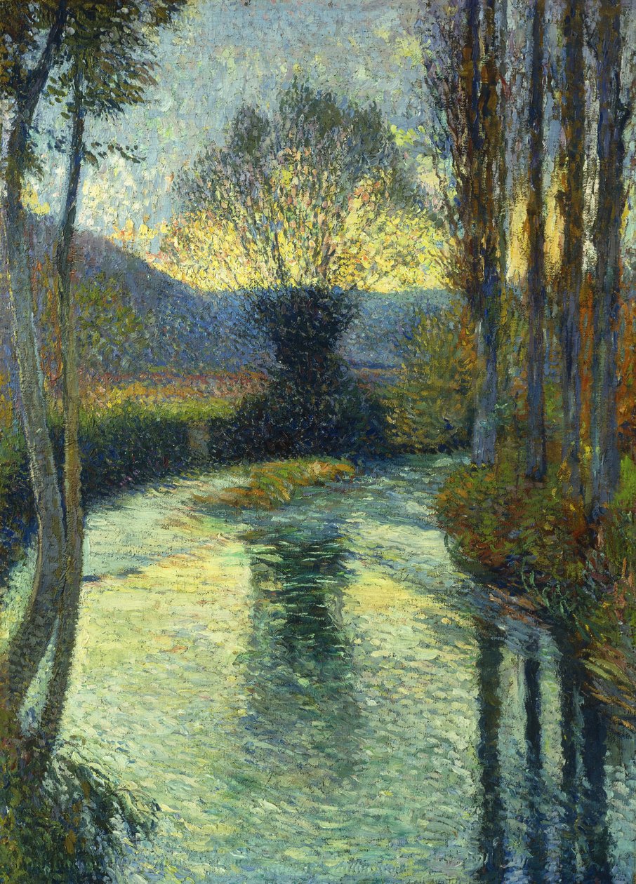 Břehy řeky; Podél řeky, od Henri Martin