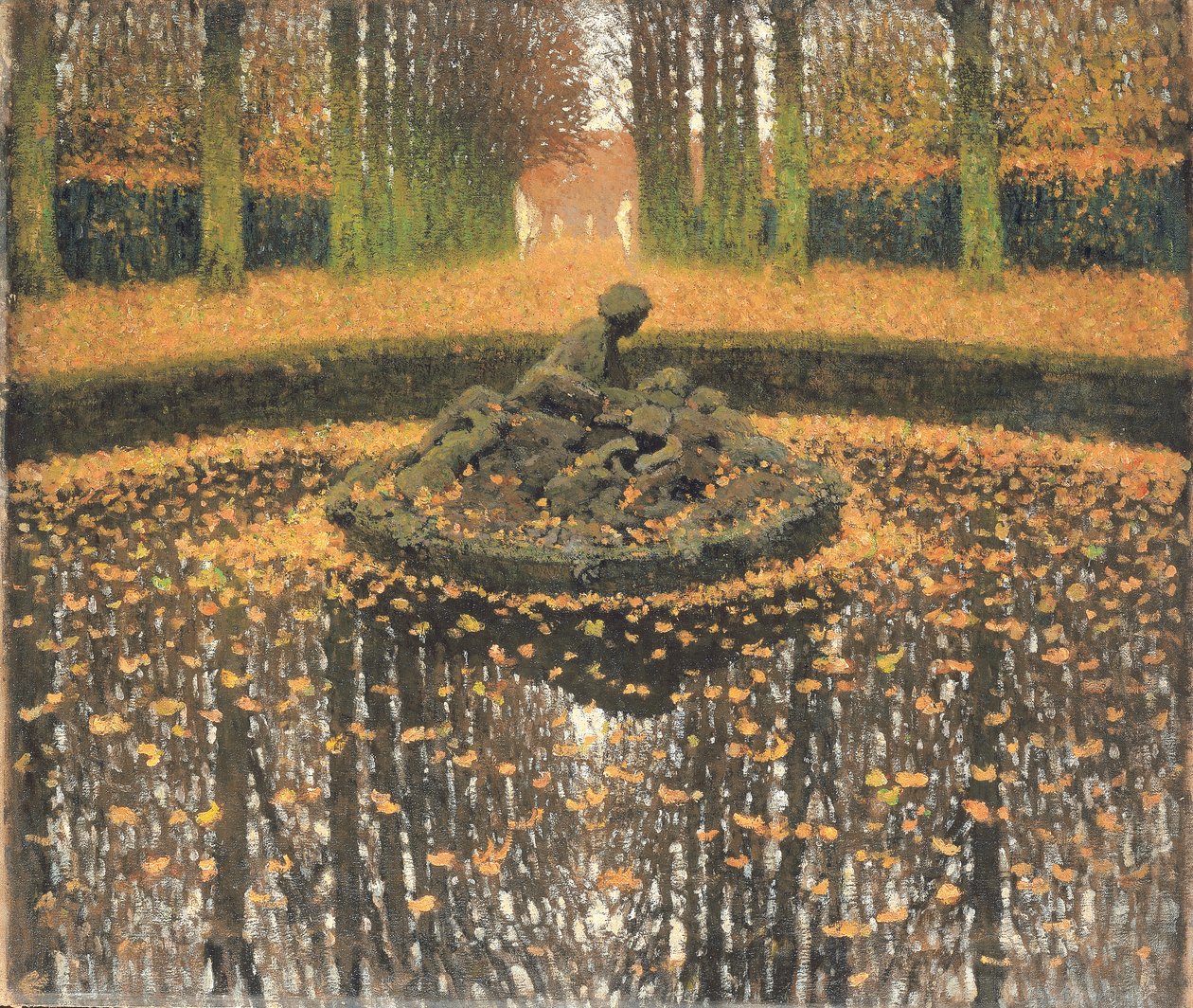 Královnina fontána, Versailles, kolem roku 1920 od Henri Martin
