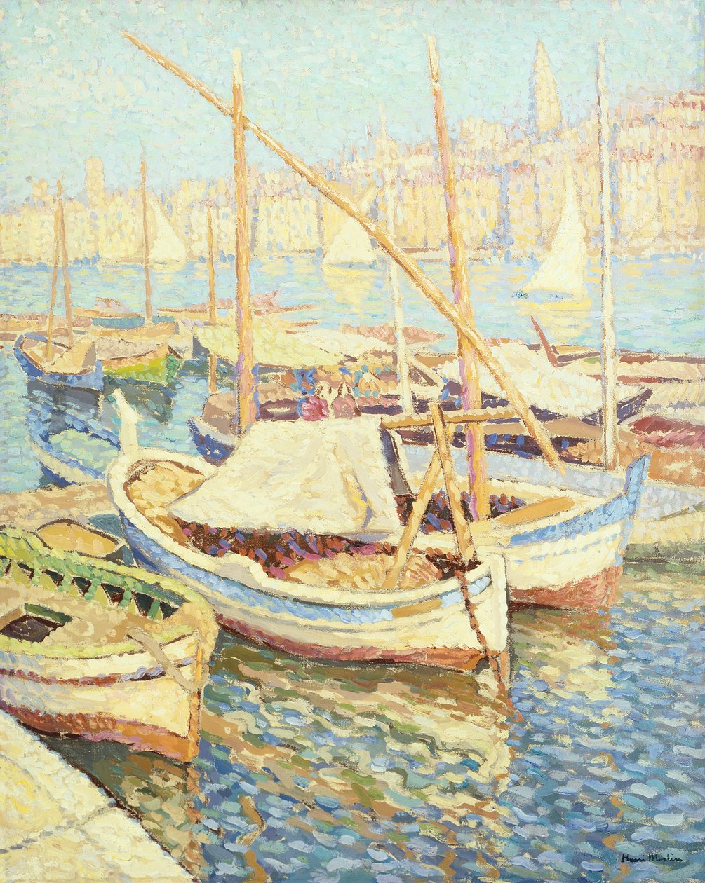 Přístav Marseille (olej na plátně) od Henri Martin