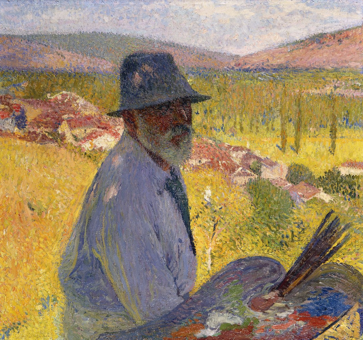 Autoportrét v La Bastide-du-Vert; Autoportrét v La Bastide-du-Vert, 1905 od Henri Martin