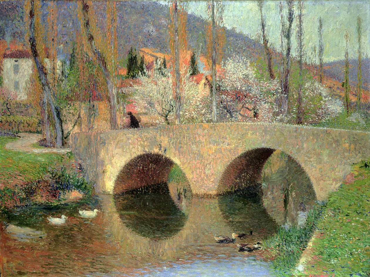 Most v Labastide du Vert na jaře 1911 od Henri Martin
