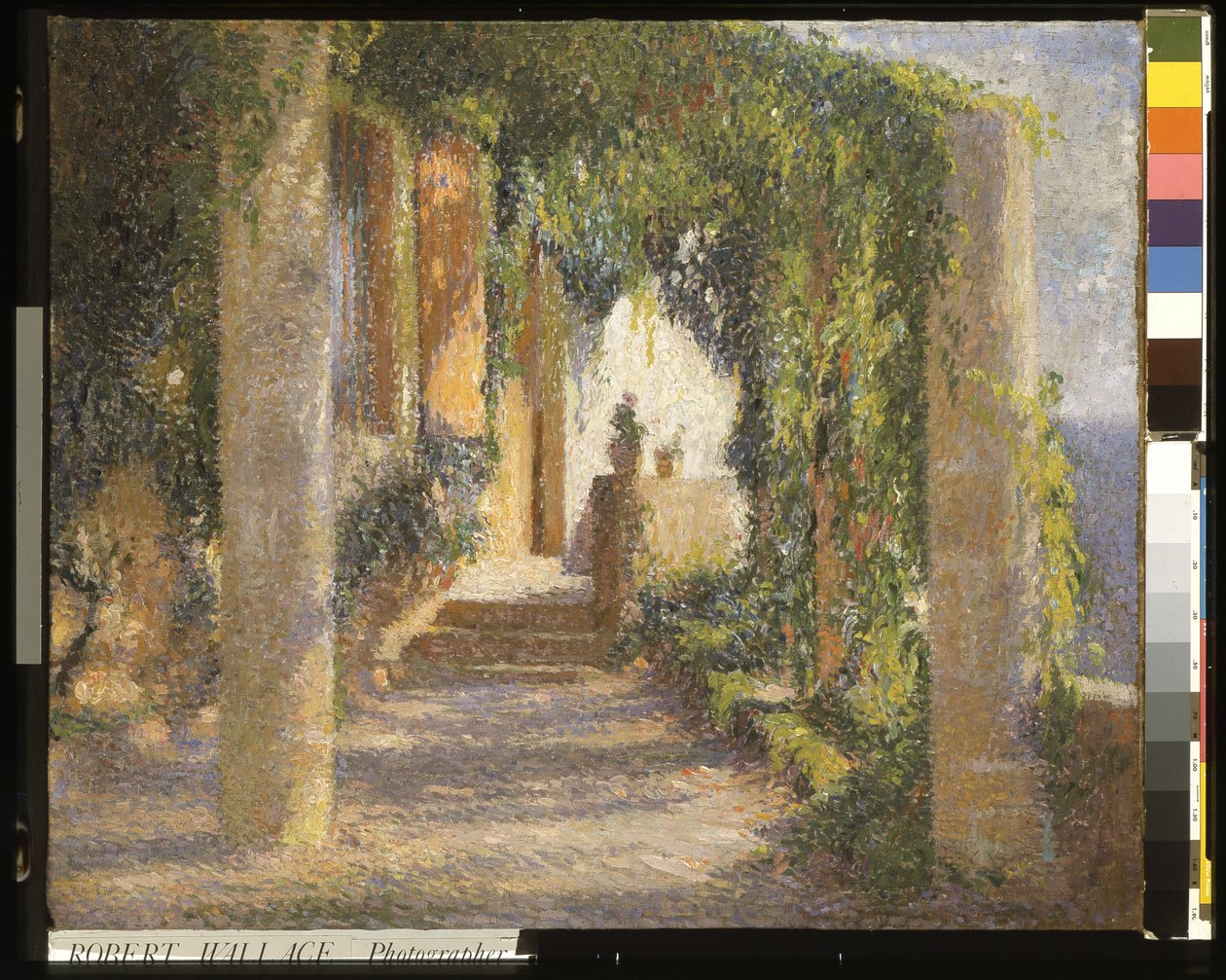 Pergola (La Pergola) (olej na plátně) od Henri Martin