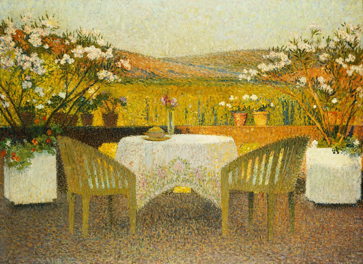 Terasa v Marquayrol; The Terrace of Marquayrol, 1920 od Henri Martin