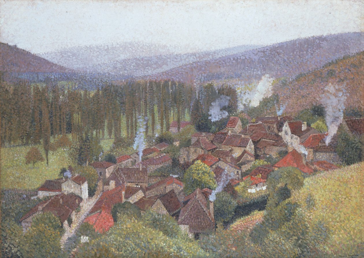 Pohled na Terrasse de Marquayrol, Labastide du Vert, 1935 od Henri Martin