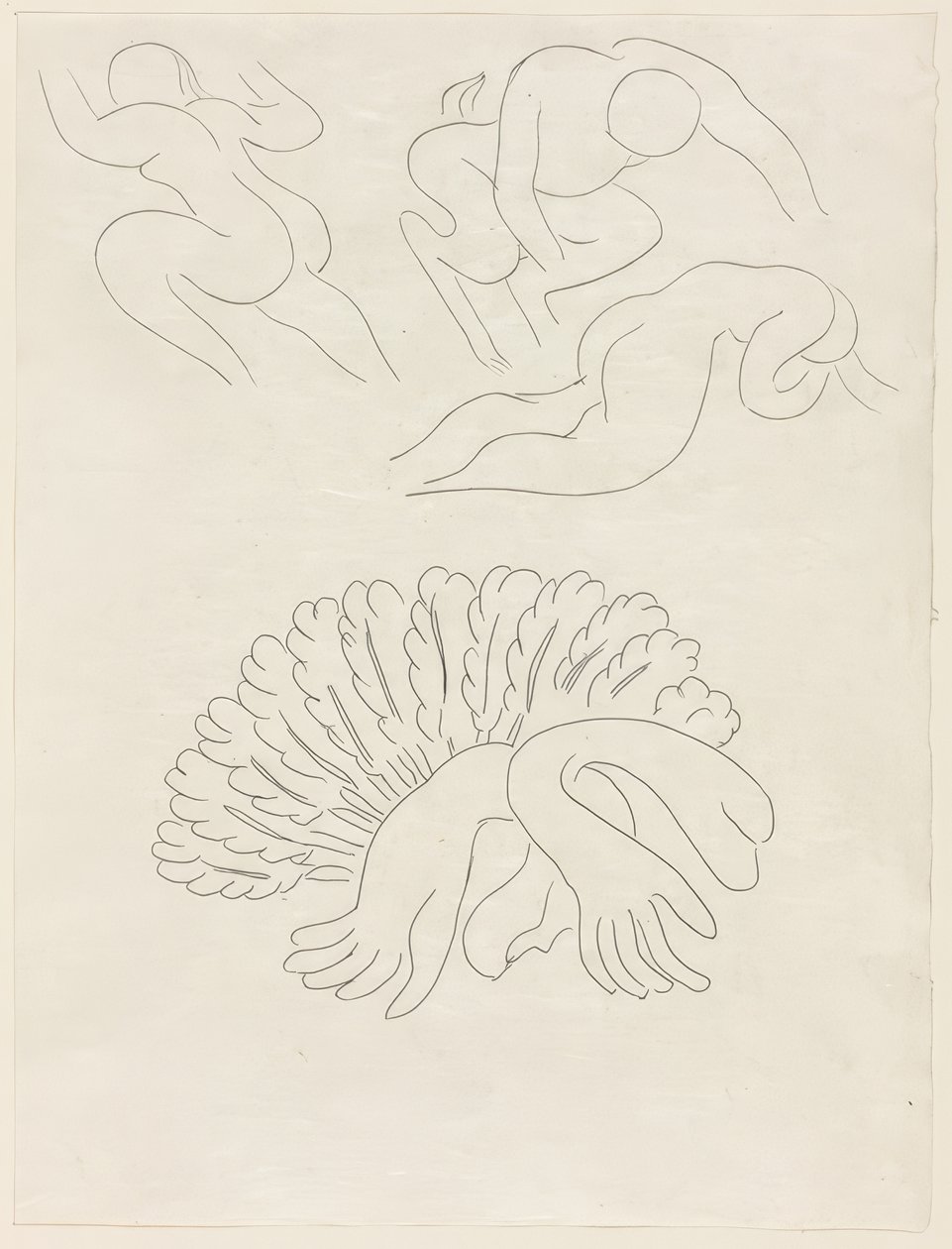 Autre Eventail, de Mademoiselle Mallarmé, deska 21 z Poesies de Mallarmé od Henri Matisse