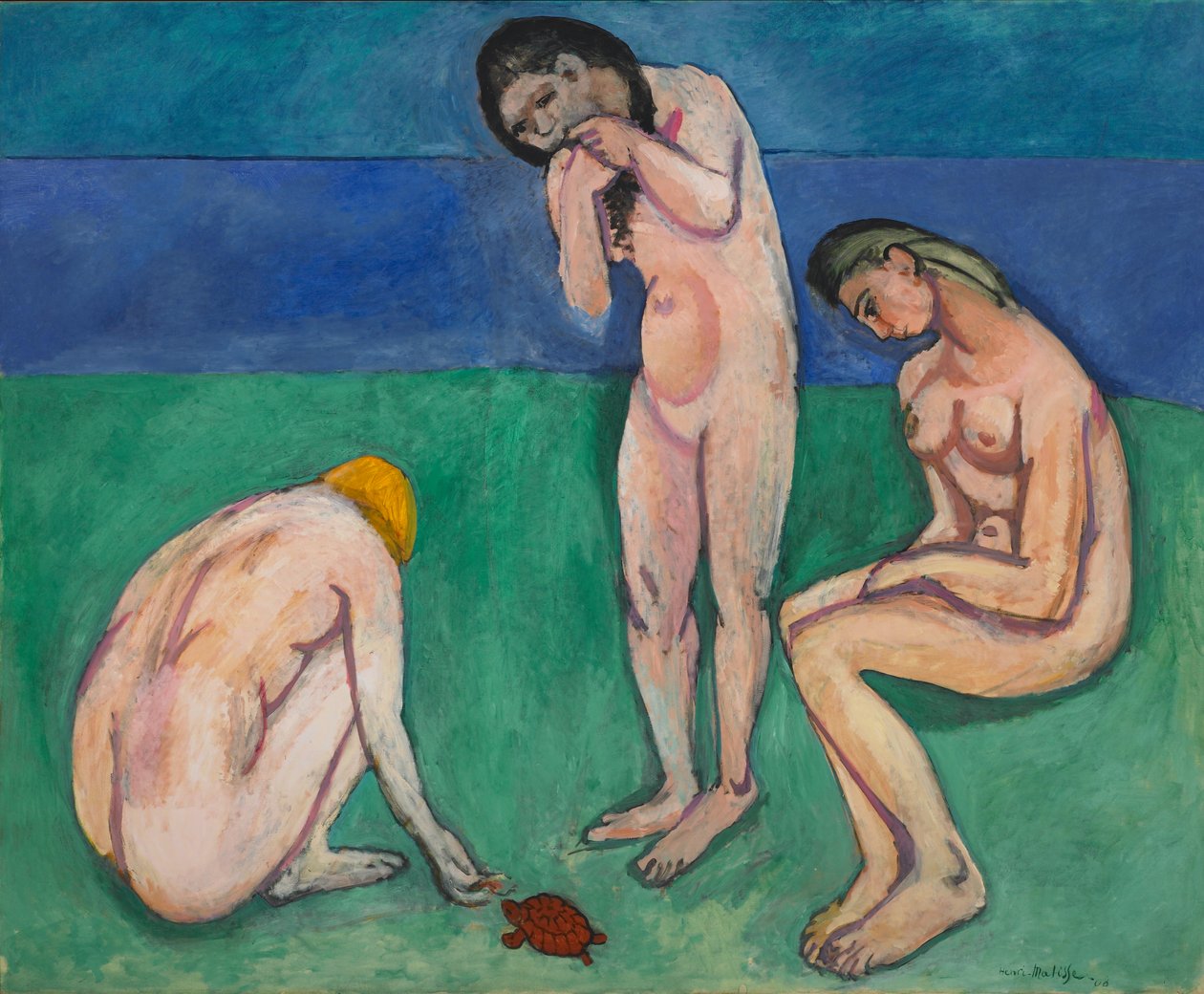 Koupající se s želvou od Henri Matisse