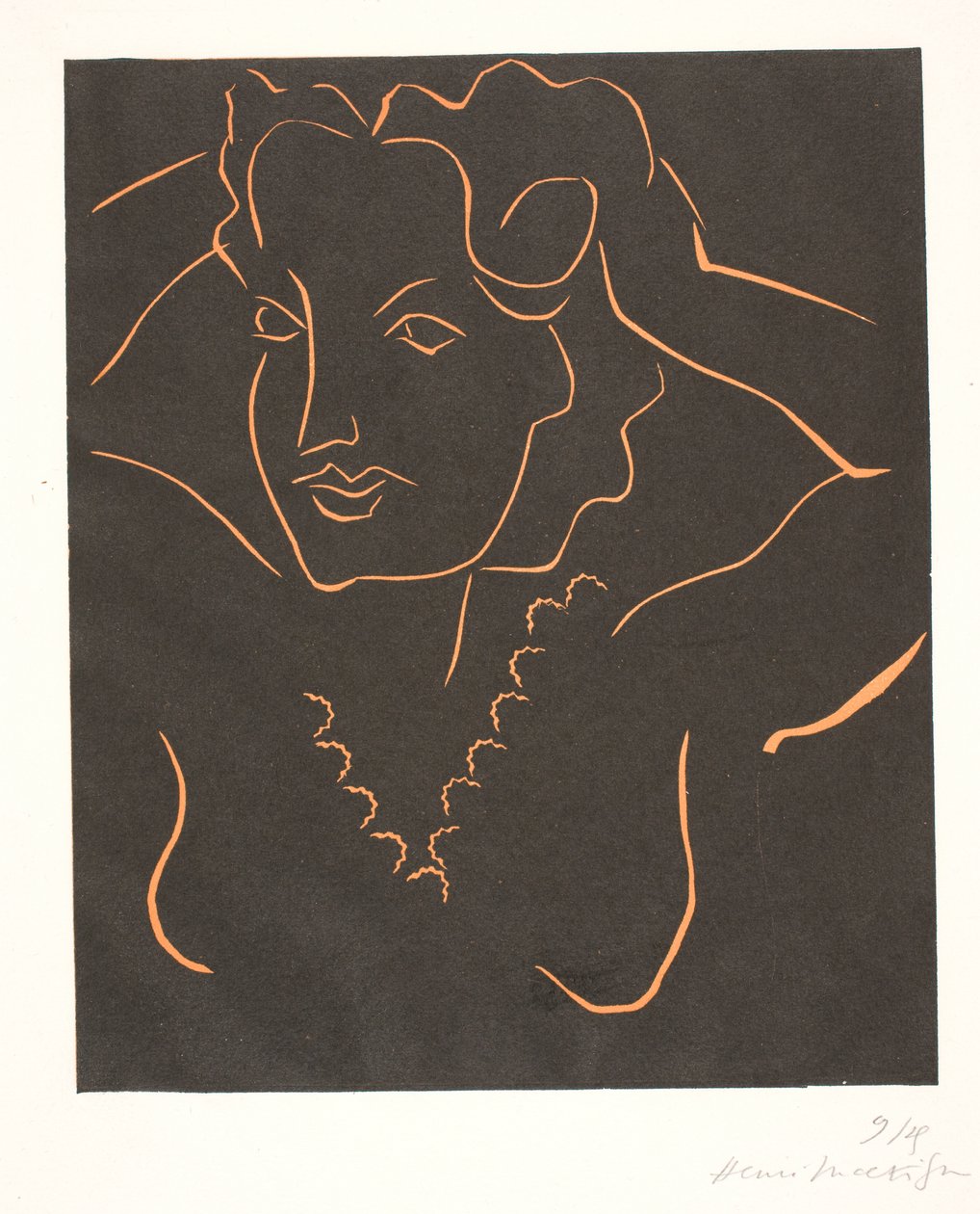 Busta ženy (Žena si česá vlasy) od Henri Matisse