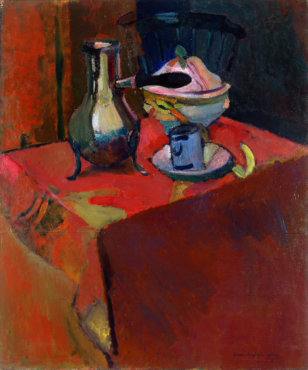Nádobí na stole od Henri Matisse