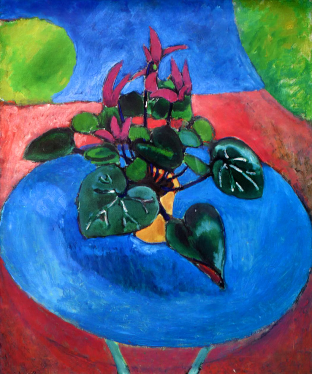 Fialové cyklámeny od Henri Matisse
