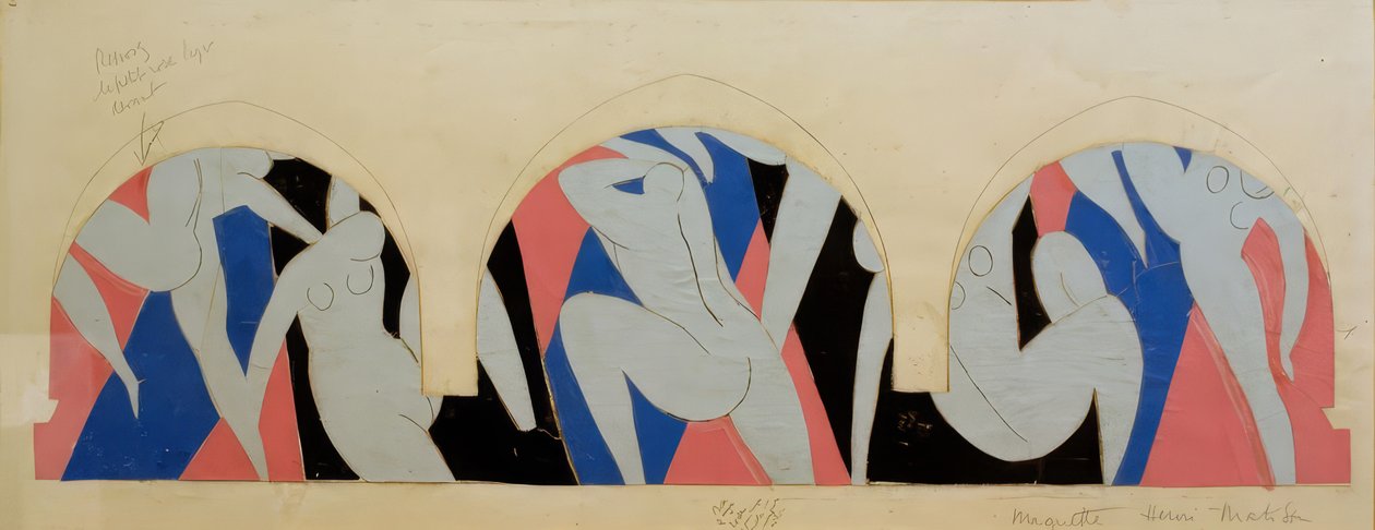 Tanec Paříže, studie od Henri Matisse