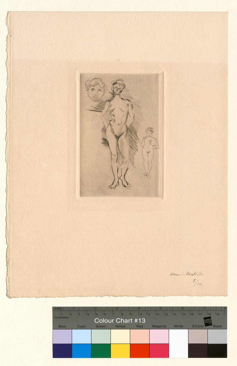 Dva akty, jedna hlava od Henri Matisse