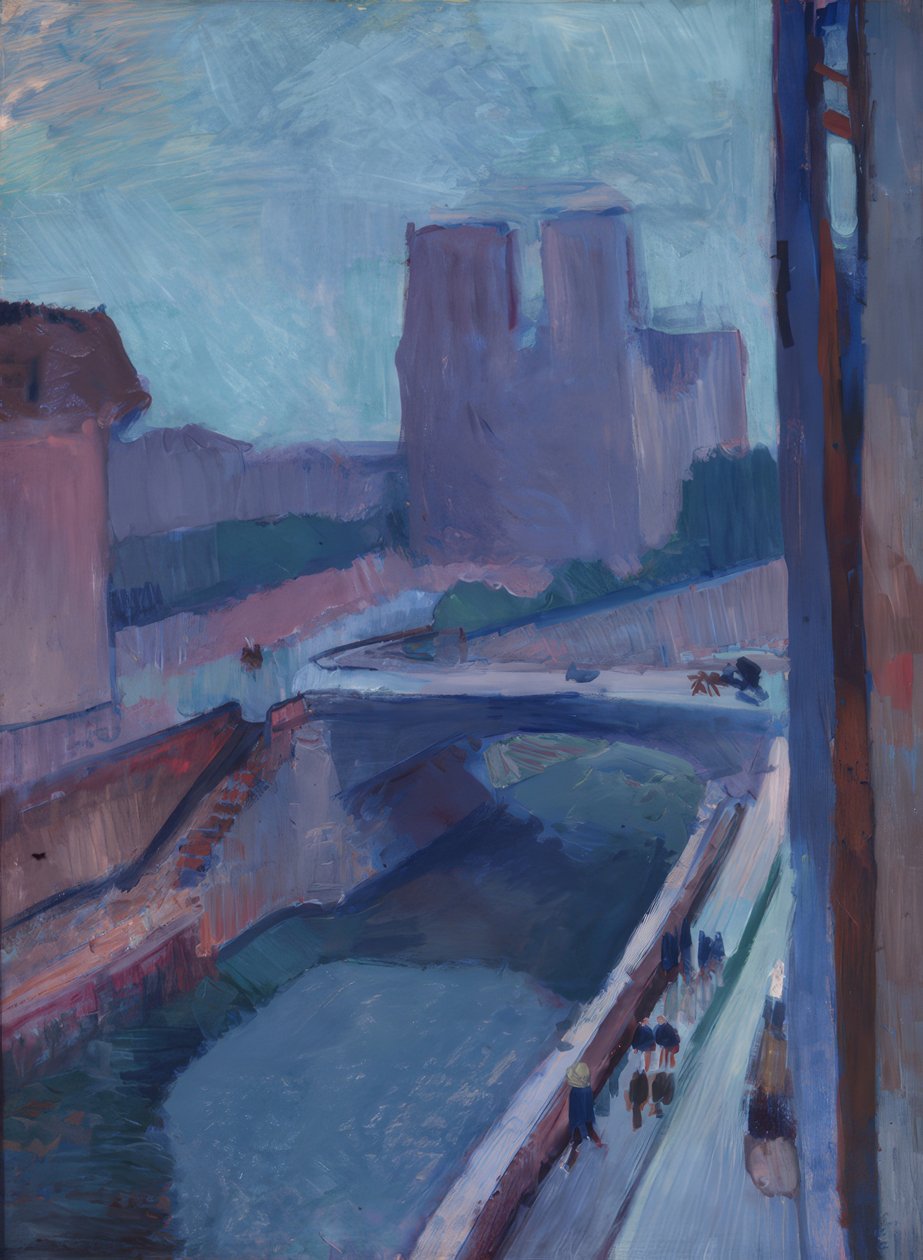 Katedrála Notre-Dame v Paříži v pozdním odpoledni od Henri Matisse