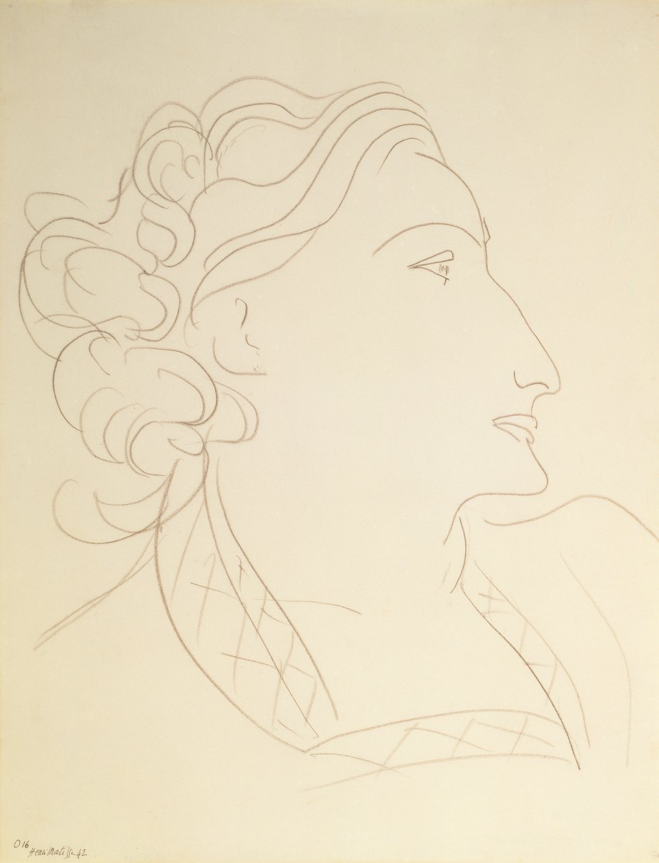 Profil ženy (Portrét L.N. Delektorské) od Henri Matisse