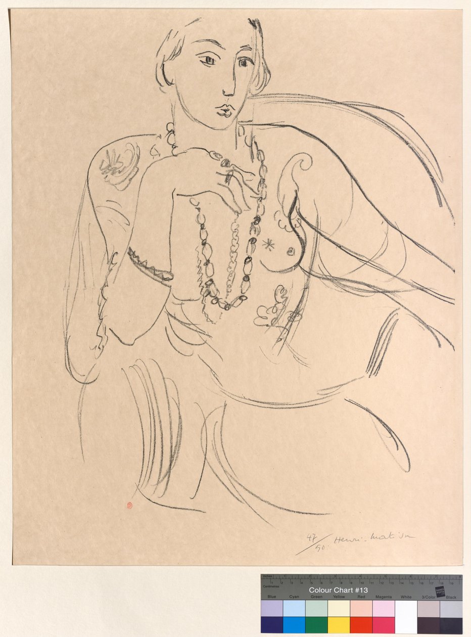 Žena s náhrdelníkem od Henri Matisse