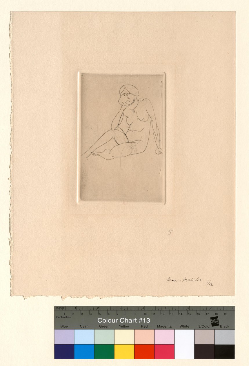 Sedící postava - Akt od Henri Matisse
