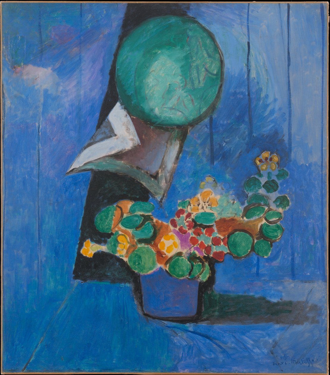 Květiny a porcelán (lichořeřišnice) od Henri Matisse