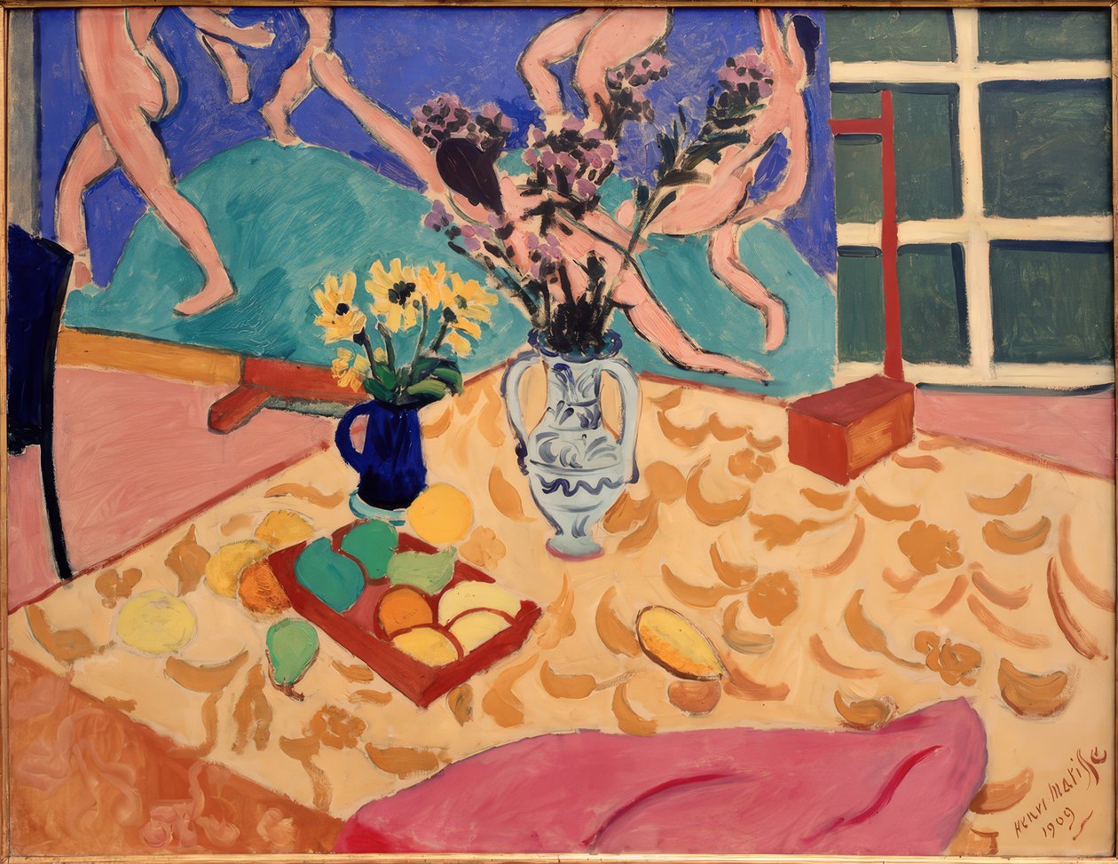 Ovoce, květiny s obrázkem Tanec od Henri Matisse