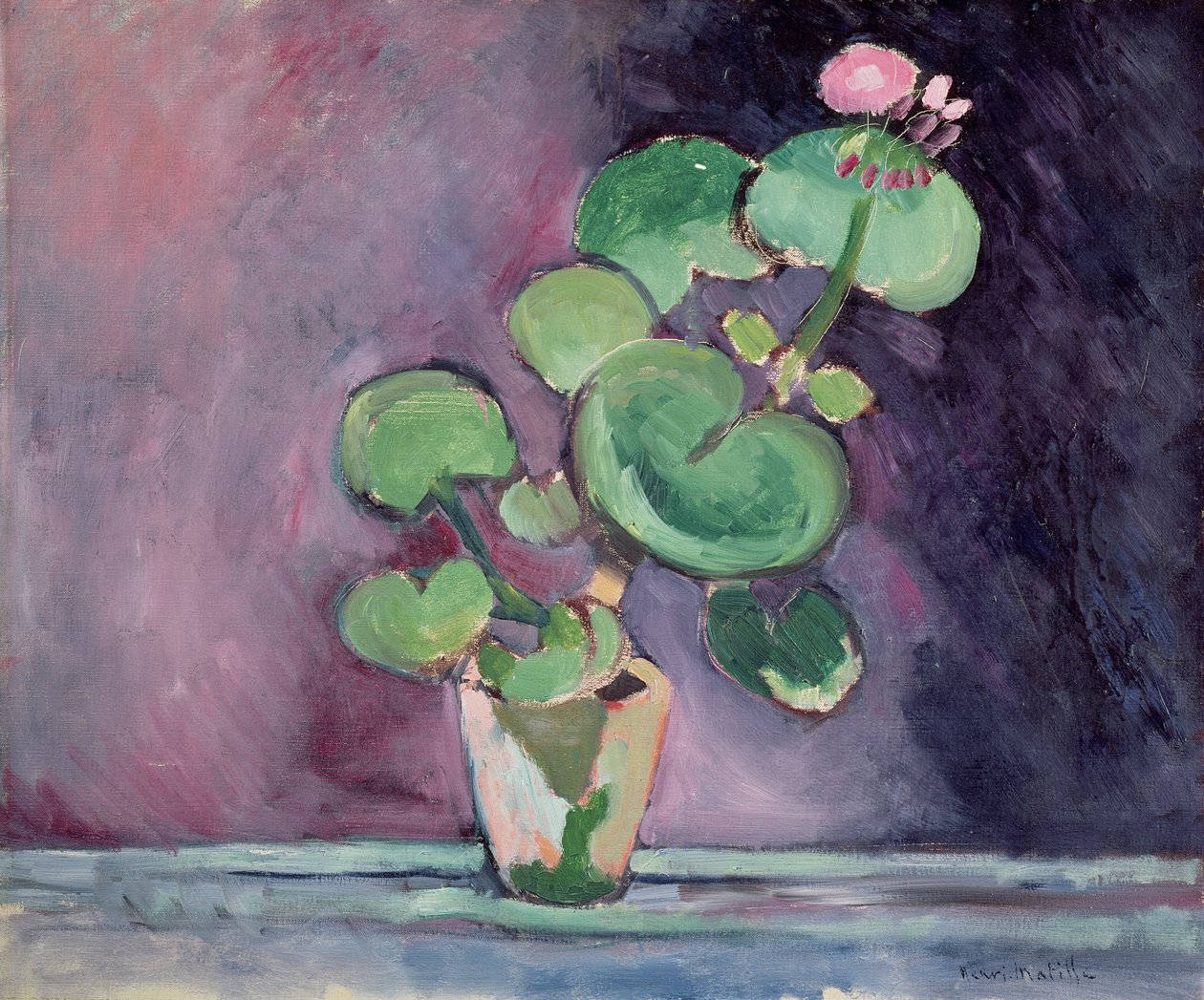 Geránie v květináči (olej na plátně) od Henri Matisse