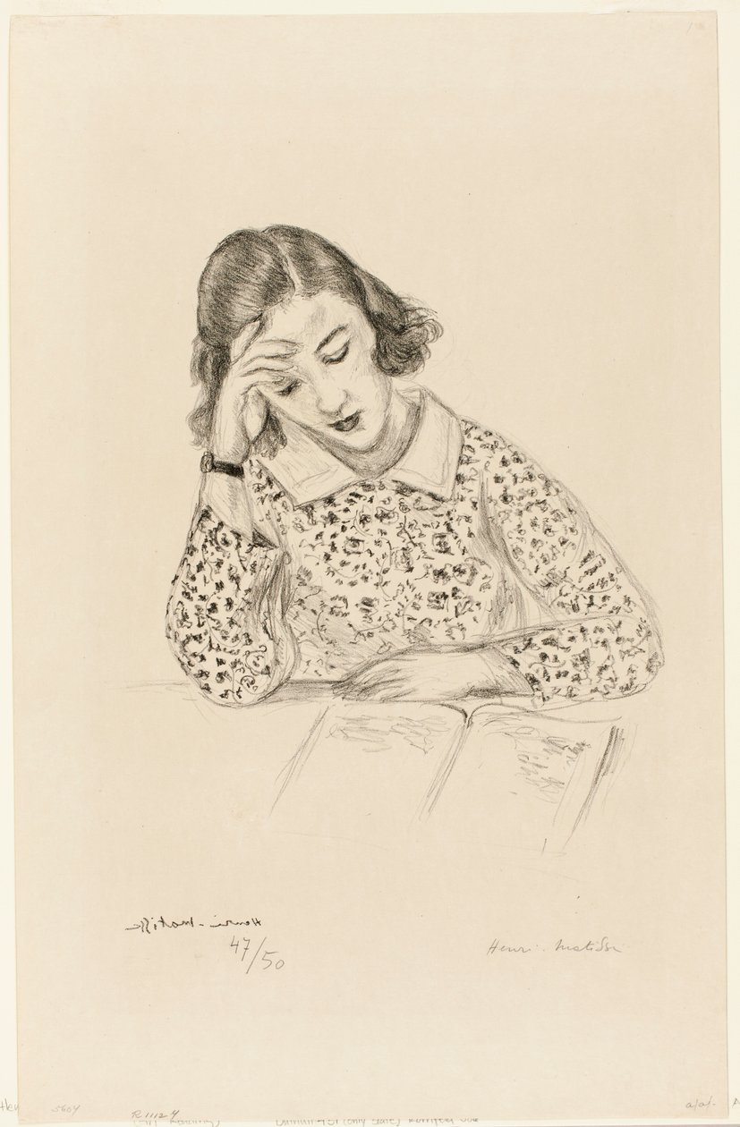 Čtoucí dívka od Henri Matisse