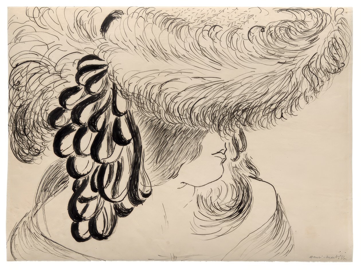 Dívka v klobouku s plíšky (Mlle Antoinette) od Henri Matisse
