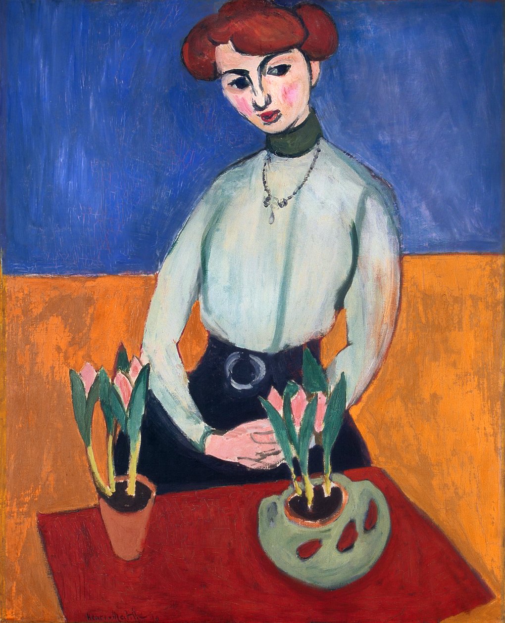 Dívka s tulipány od Henri Matisse