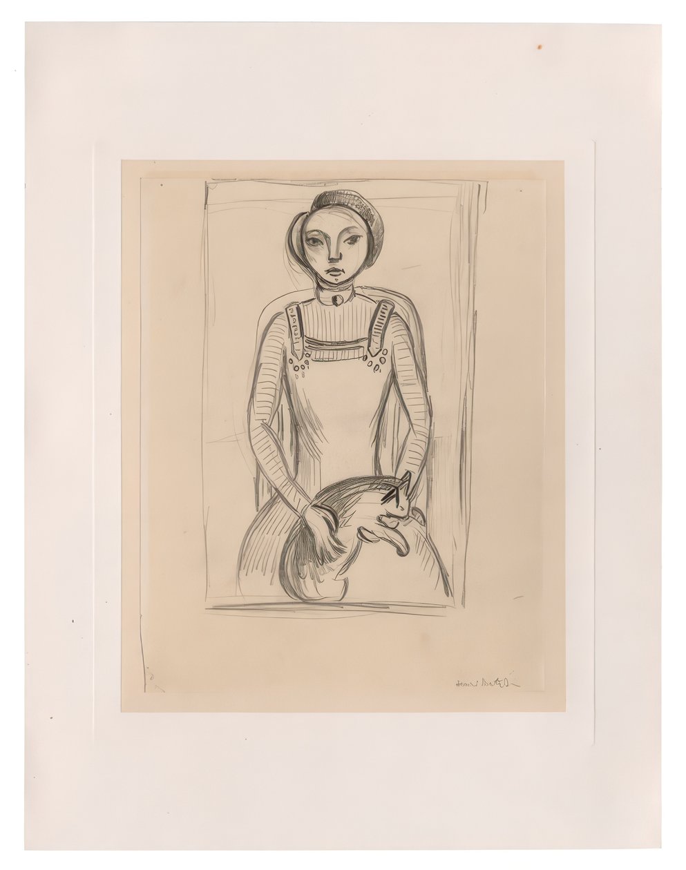 Dívka s kočkou od Henri Matisse