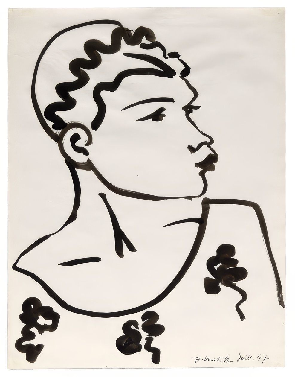 Hlava od Henri Matisse