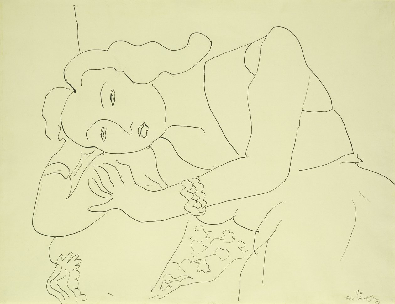 Hlava ženy od Henri Matisse