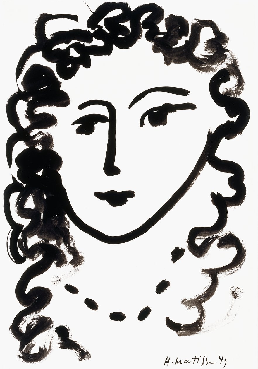 Hlava ženy od Henri Matisse