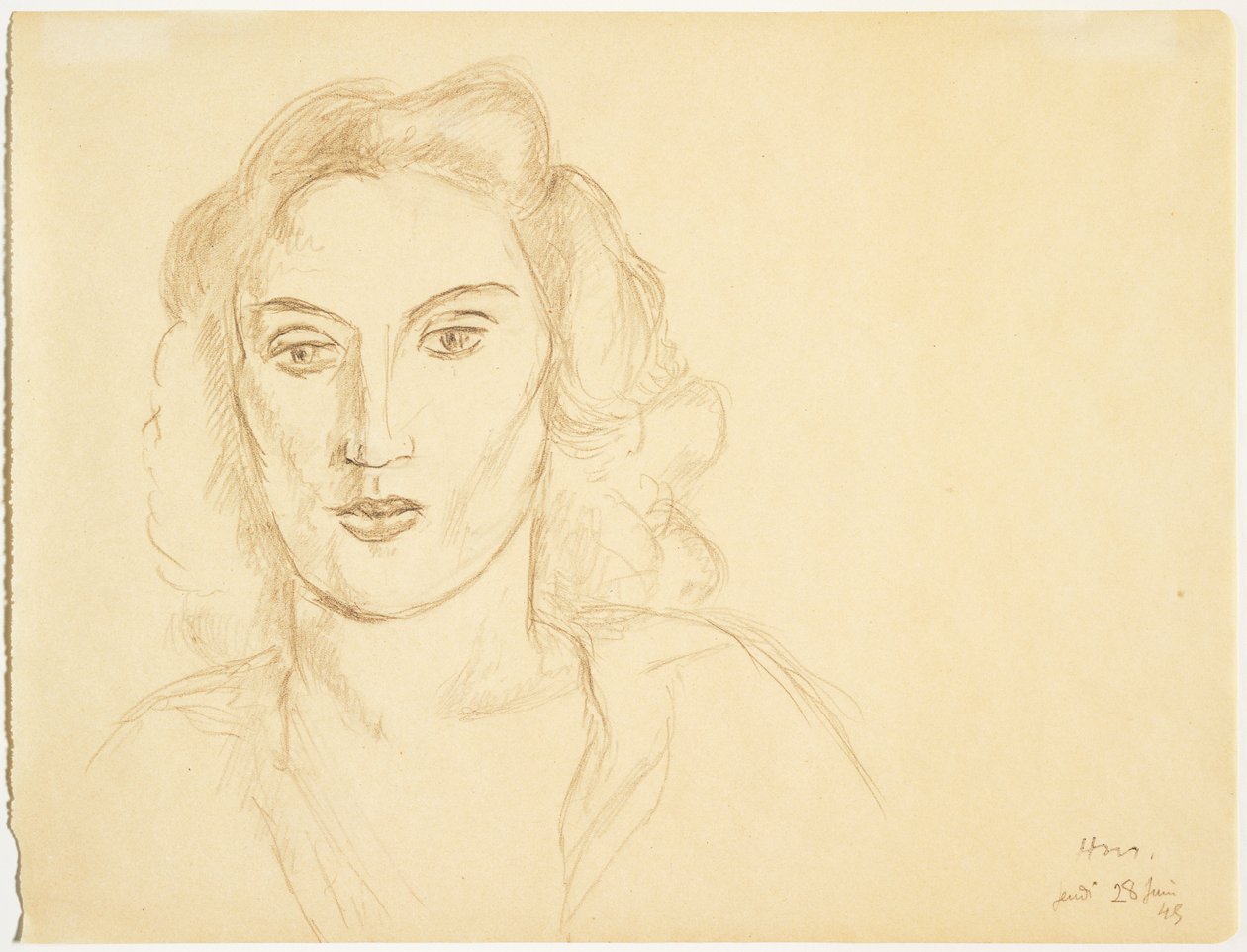 Hlava ženy od Henri Matisse