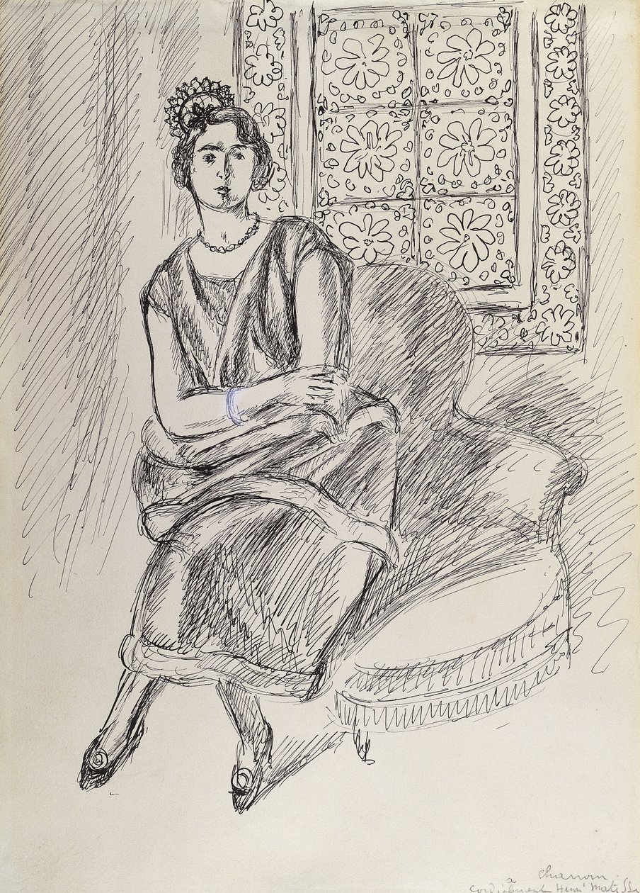 Henriette a Moucharabieh Okno od Henri Matisse