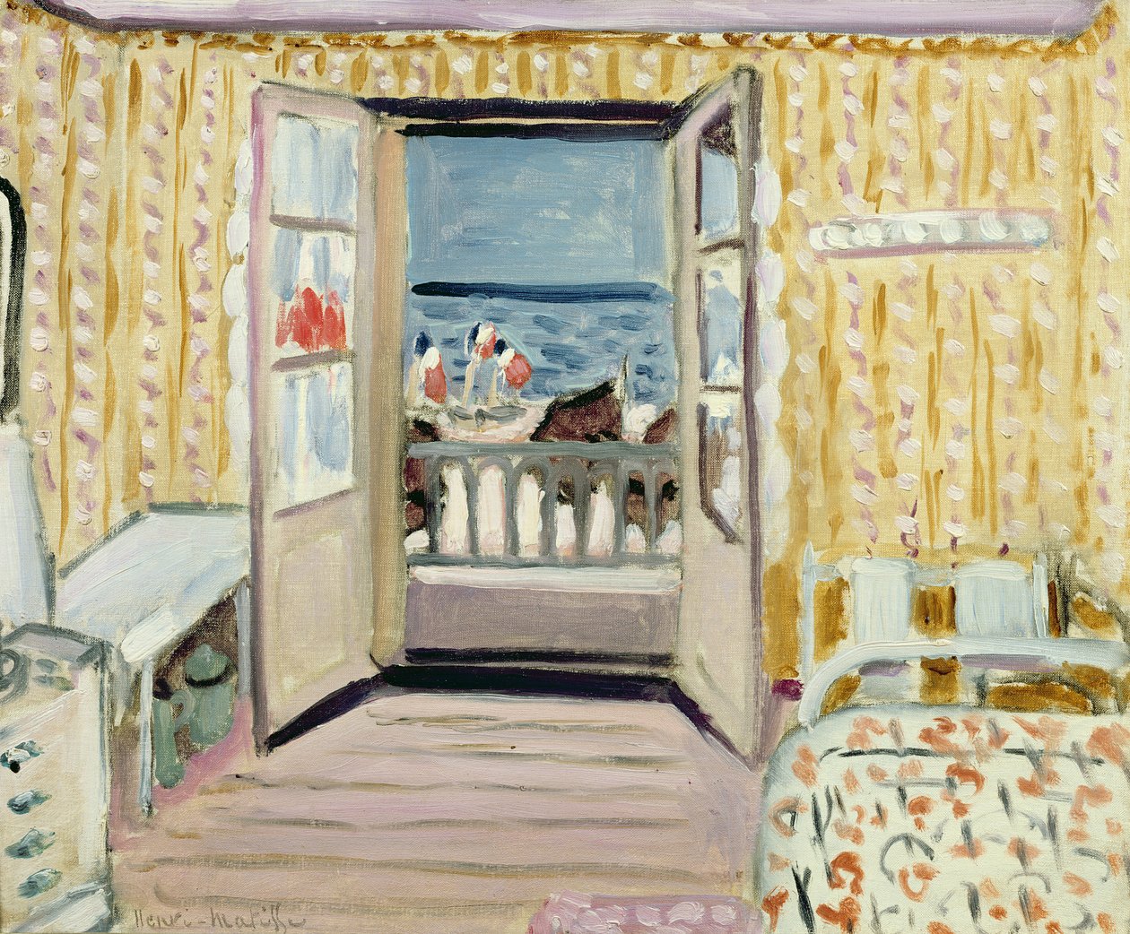 Interiér, 14. července, Etretat od Henri Matisse