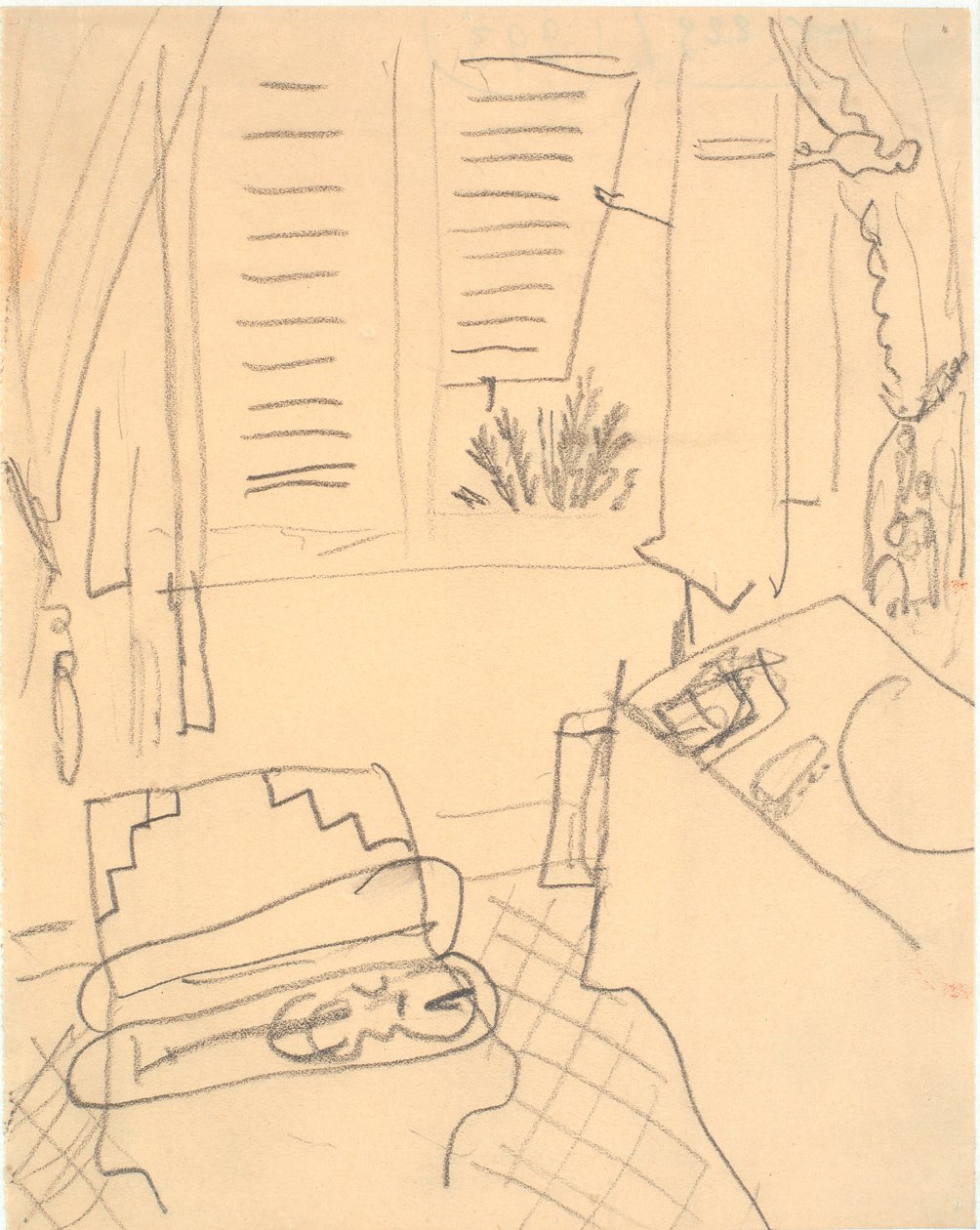 Interiér s houslemi od Henri Matisse