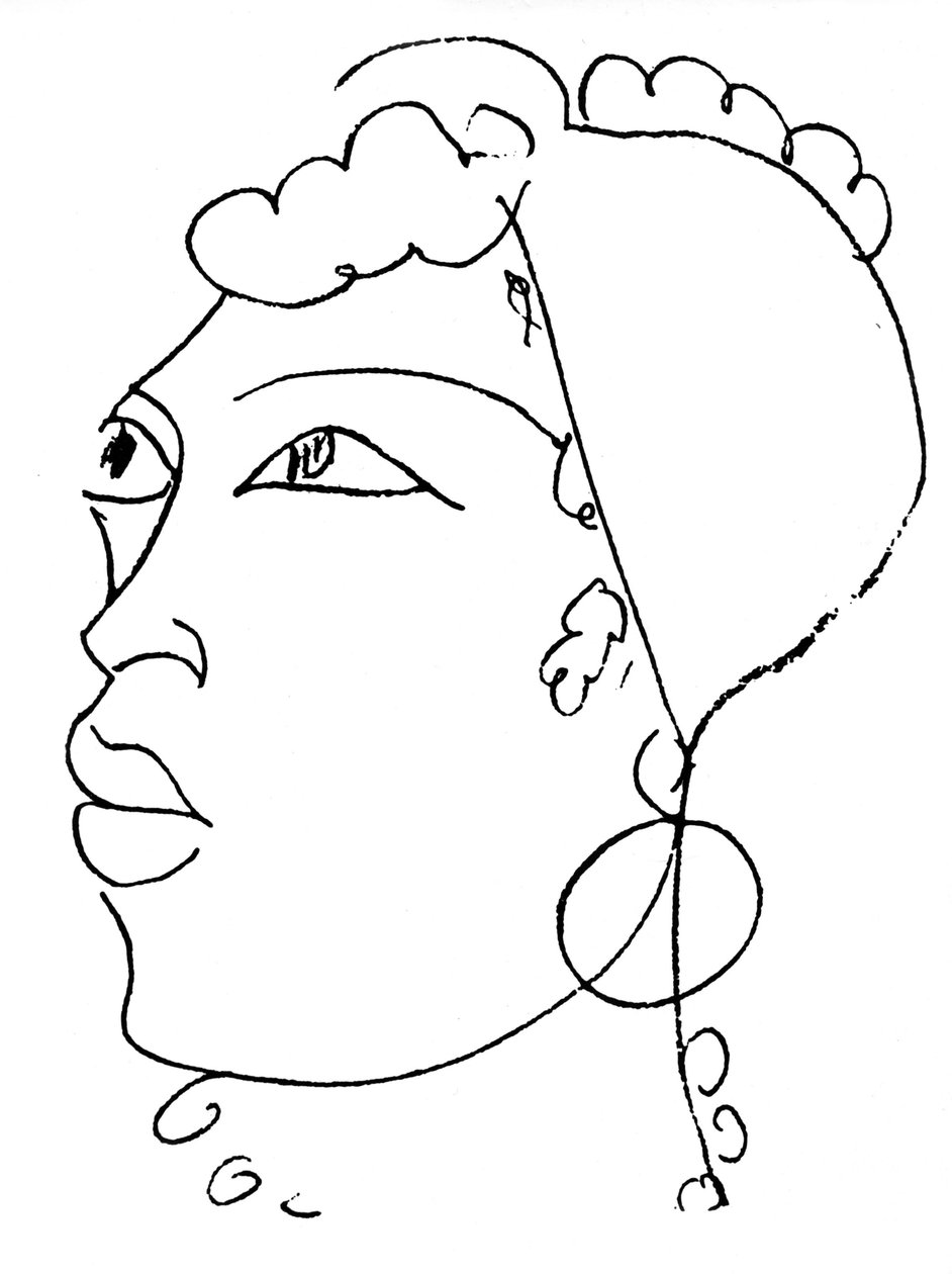 Jeanne Duval, ilustrace k "Les Fleurs du Mal" od Charlese Baudelaira od Henri Matisse