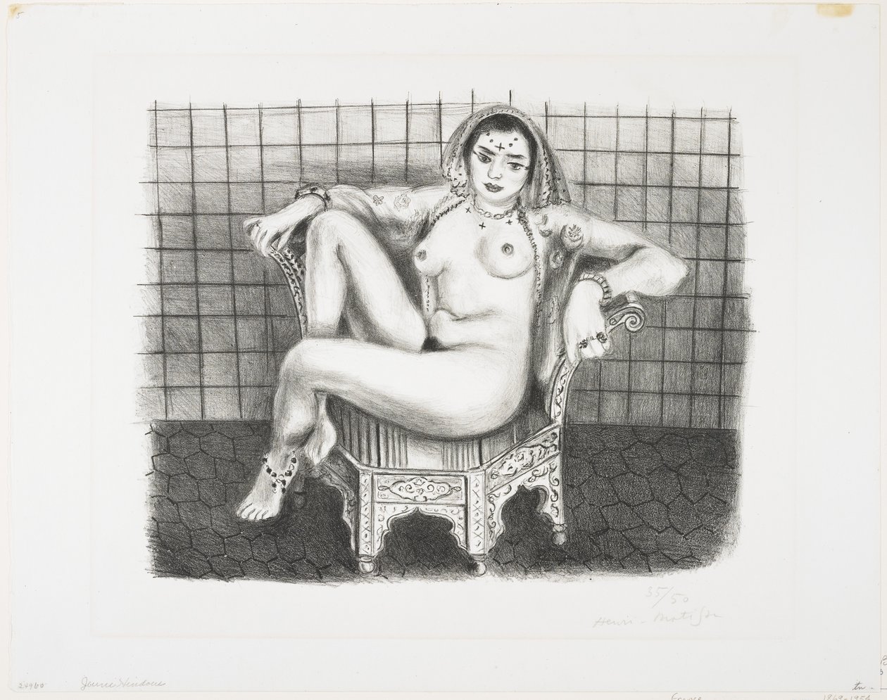 Mladá hinduistická odaliska od Henri Matisse