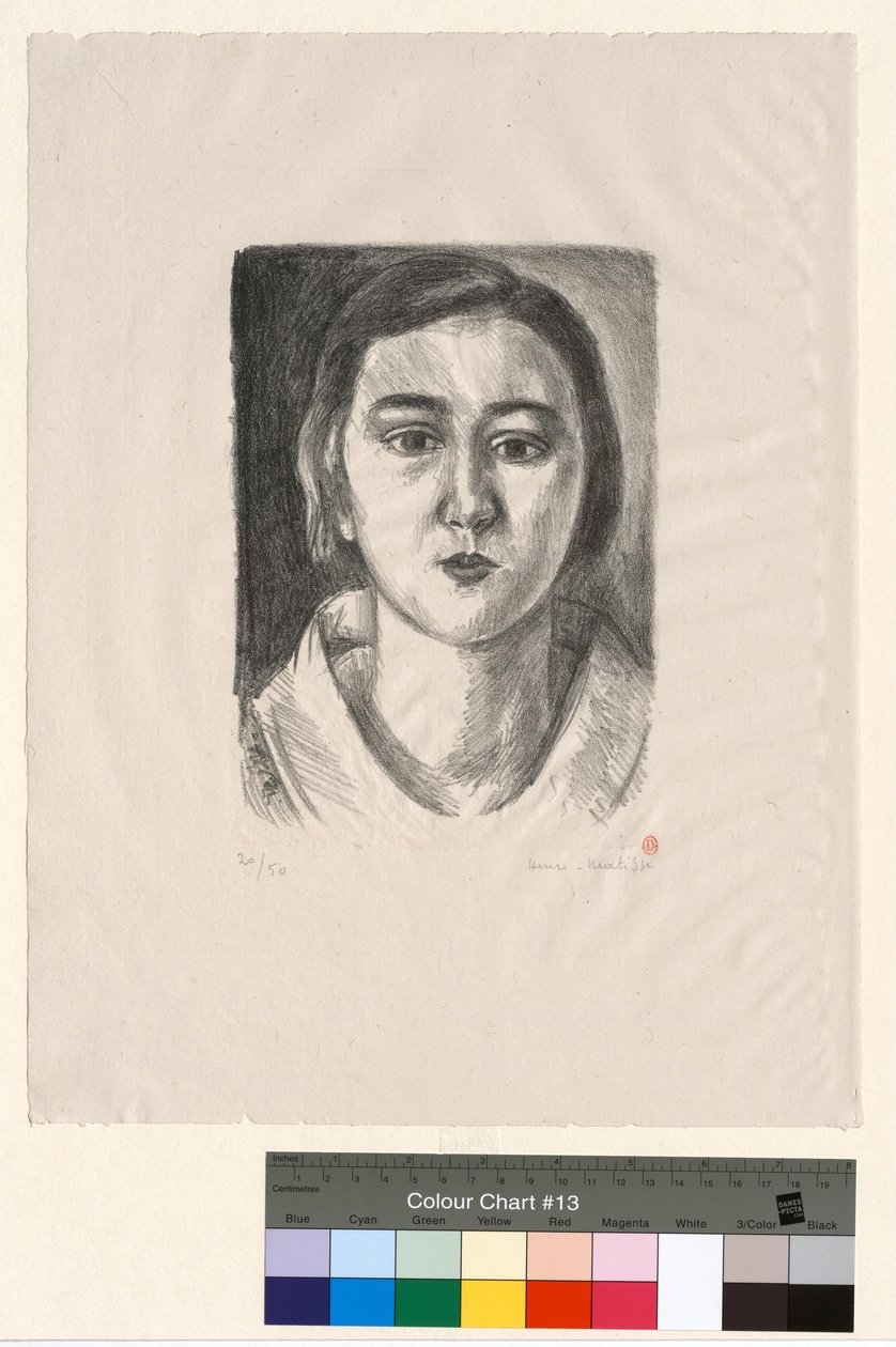 Dívka s organdovým límečkem od Henri Matisse