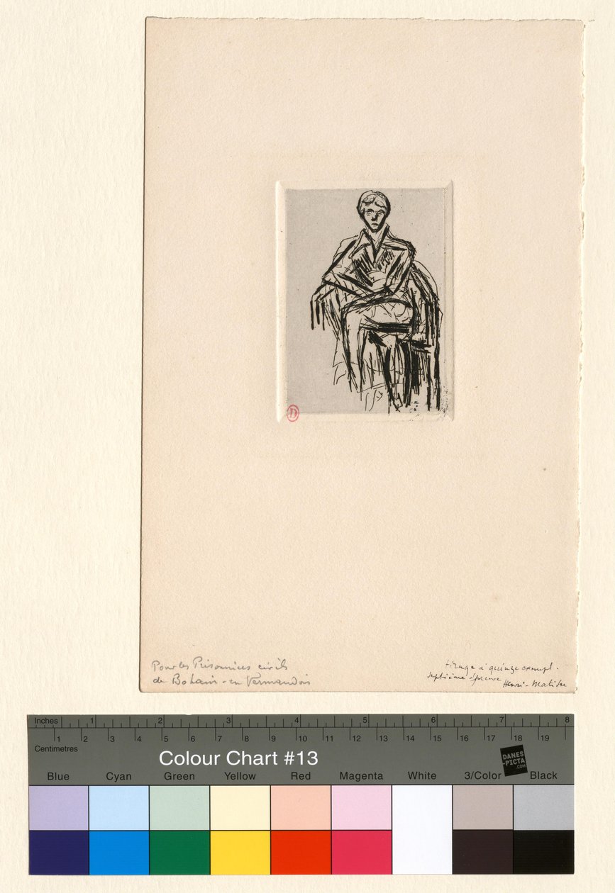 Josette Gris, postava v křesle od Henri Matisse