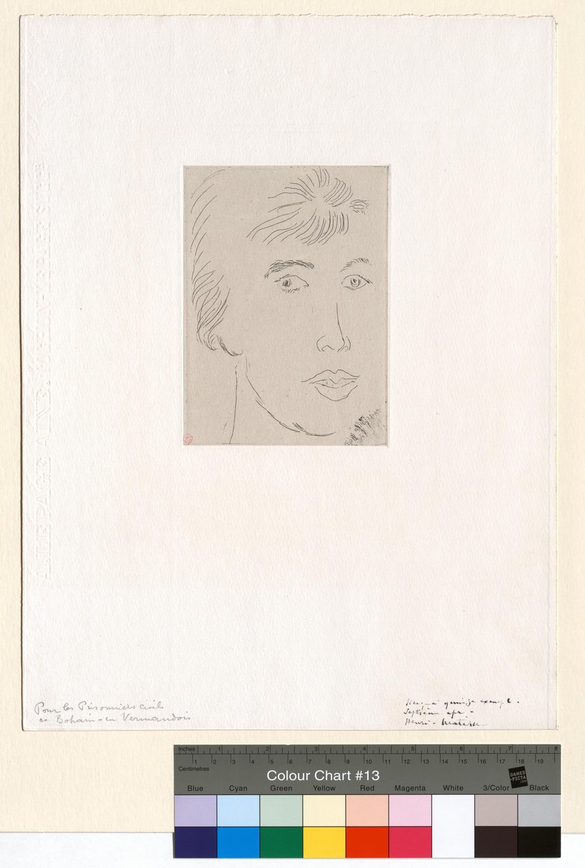 Josette Gris, tříčtvrteční pohled od Henri Matisse