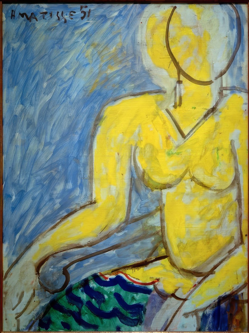 Katia ve žlutých šatech od Henri Matisse