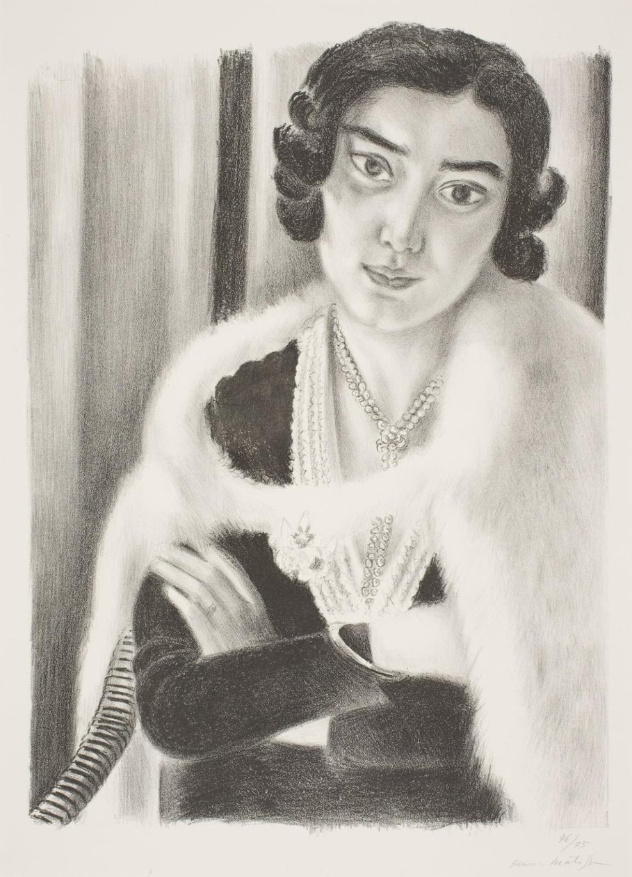 Žena v plášti z liščí kožešiny od Henri Matisse