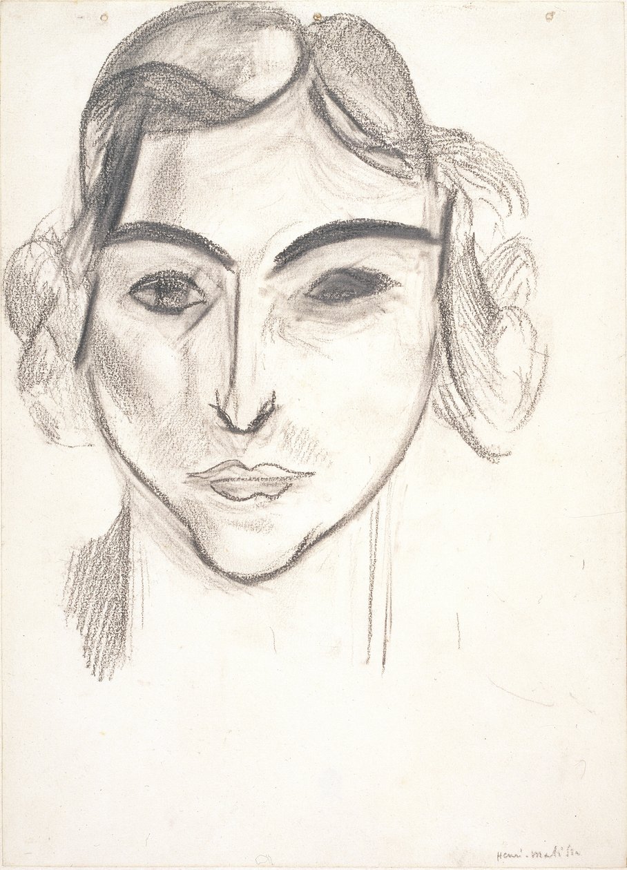 Hlava ženy. Portrét Laurette od Henri Matisse