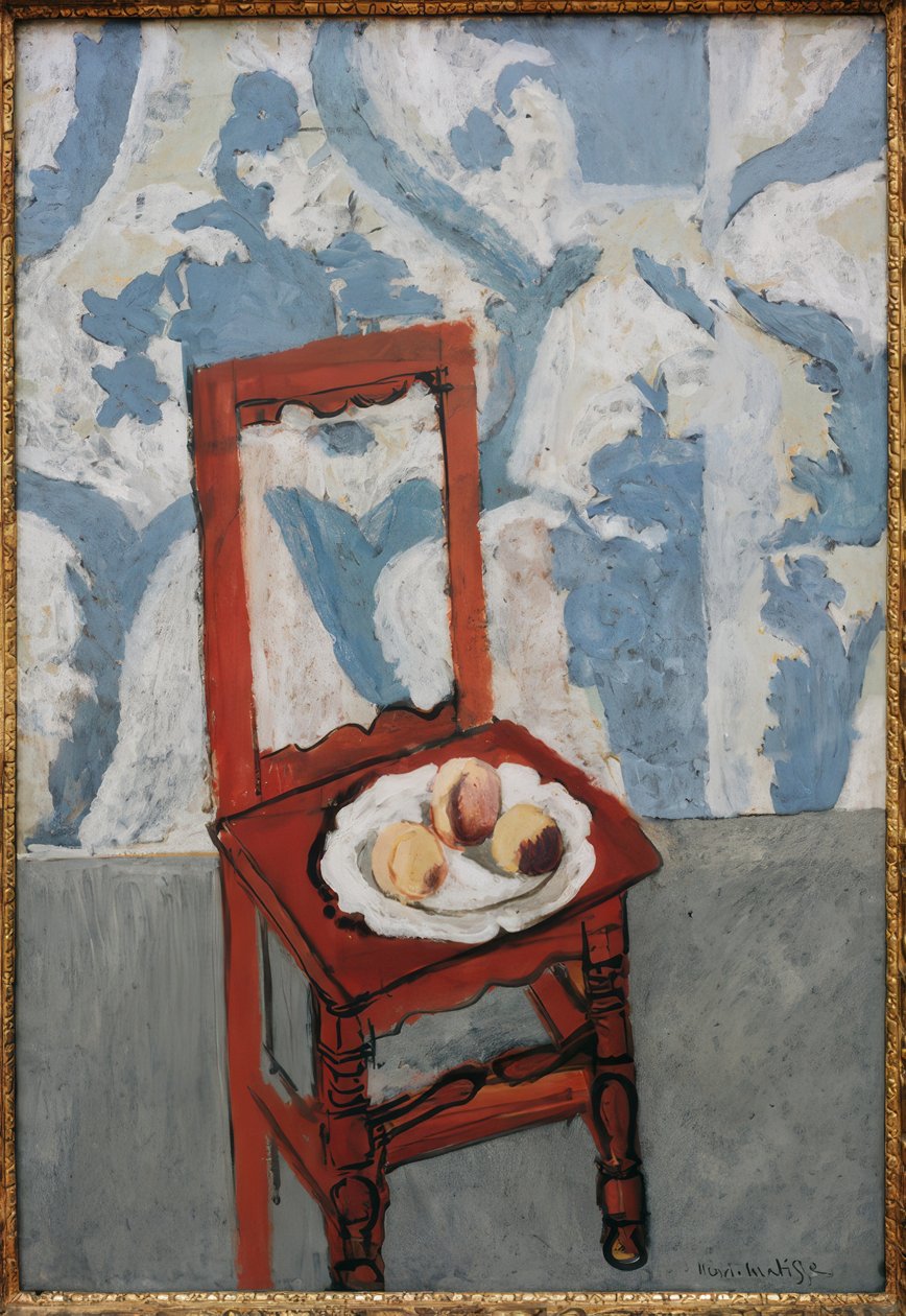 Broskvová židle od Henri Matisse